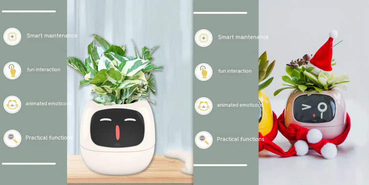 Smart Plant Buddy with Endless Expressions and AI-Powered Care