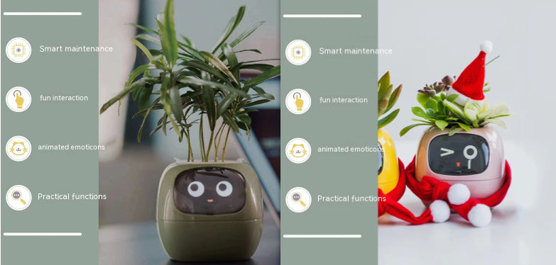 Smart Plant Buddy with Endless Expressions and AI-Powered Care