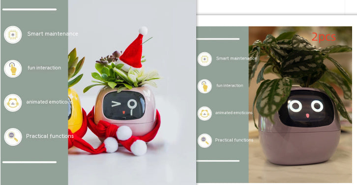 Smart Plant Buddy with Endless Expressions and AI-Powered Care