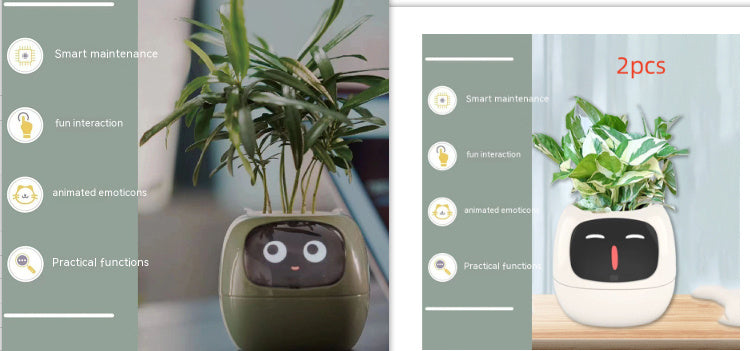 Smart Plant Buddy with Endless Expressions and AI-Powered Care