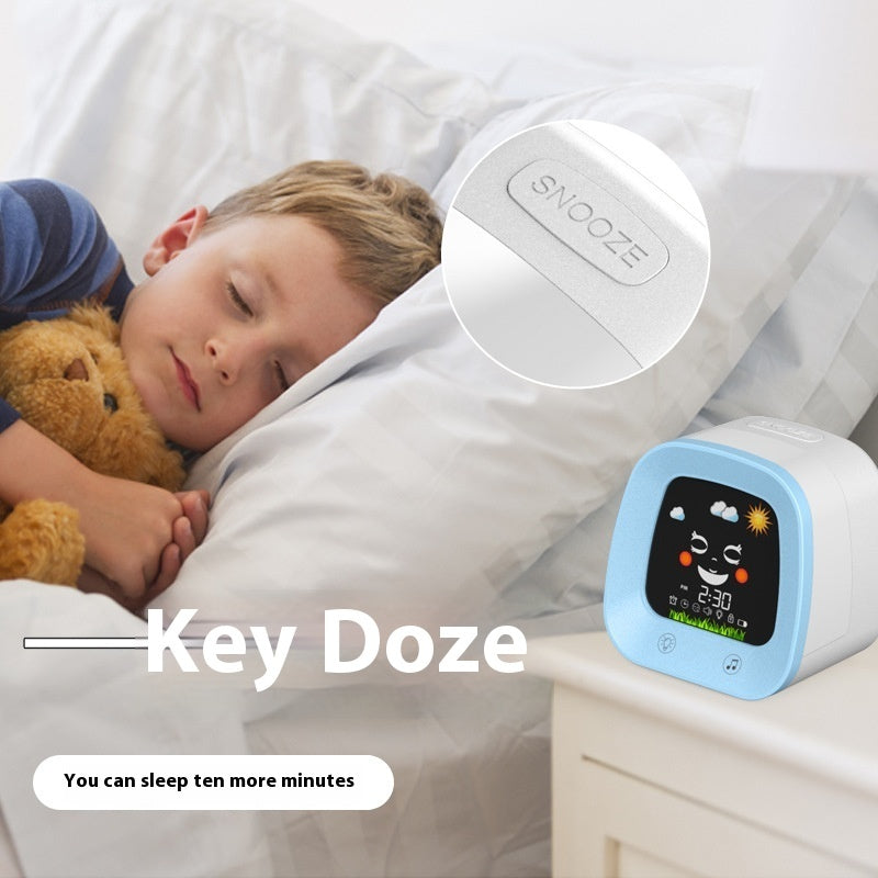 Glow-in-the-Dark Kids Alarm Clock with Music & Snooze