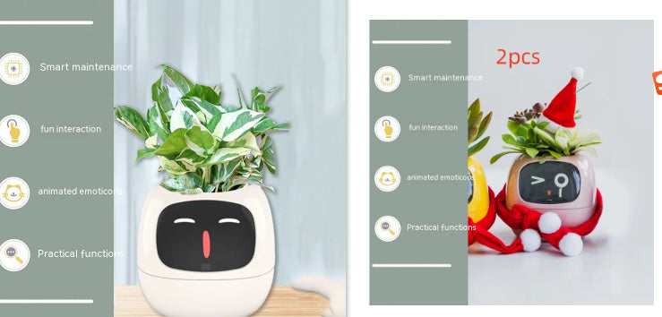 Smart Plant Buddy with Endless Expressions and AI-Powered Care