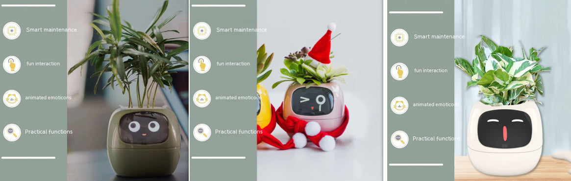 Smart Plant Buddy with Endless Expressions and AI-Powered Care