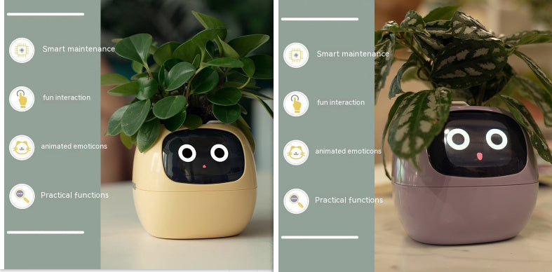 Smart Plant Buddy with Endless Expressions and AI-Powered Care