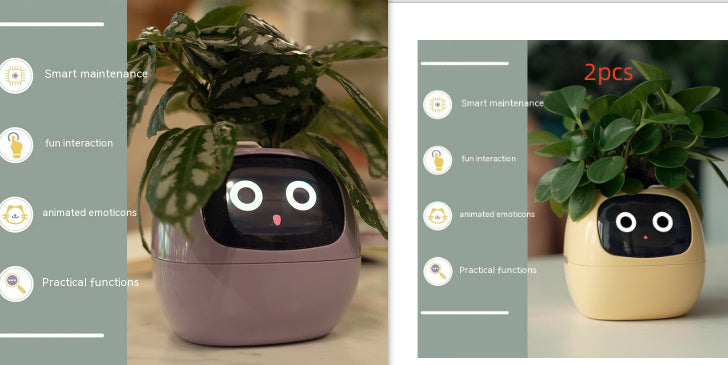 Smart Plant Buddy with Endless Expressions and AI-Powered Care