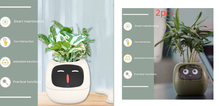 Smart Plant Buddy with Endless Expressions and AI-Powered Care