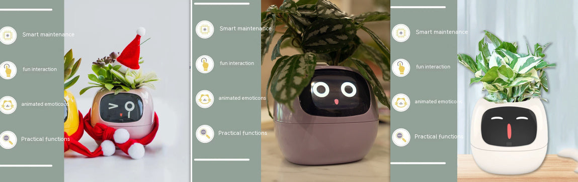 Smart Plant Buddy with Endless Expressions and AI-Powered Care