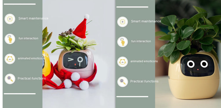 Smart Plant Buddy with Endless Expressions and AI-Powered Care