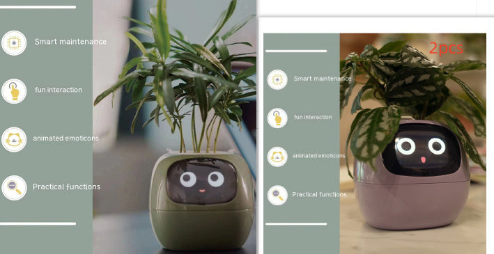 Smart Plant Buddy with Endless Expressions and AI-Powered Care