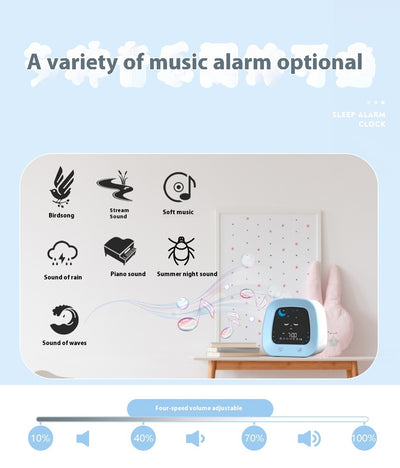 Glow-in-the-Dark Kids Alarm Clock with Music & Snooze