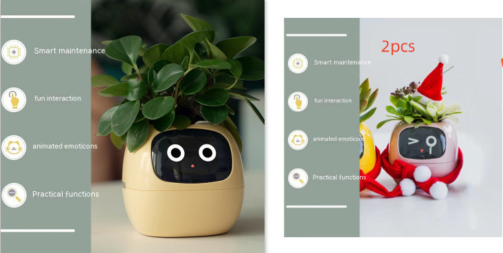 Smart Plant Buddy with Endless Expressions and AI-Powered Care