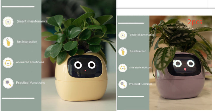 Smart Plant Buddy with Endless Expressions and AI-Powered Care