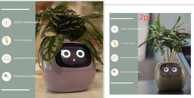 Smart Plant Buddy with Endless Expressions and AI-Powered Care