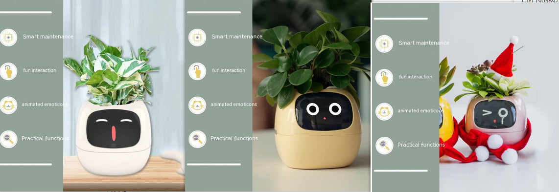 Smart Plant Buddy with Endless Expressions and AI-Powered Care