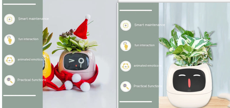 Smart Plant Buddy with Endless Expressions and AI-Powered Care