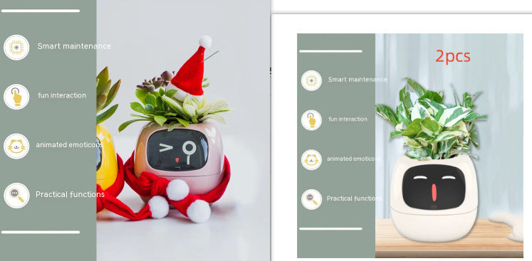 Smart Plant Buddy with Endless Expressions and AI-Powered Care