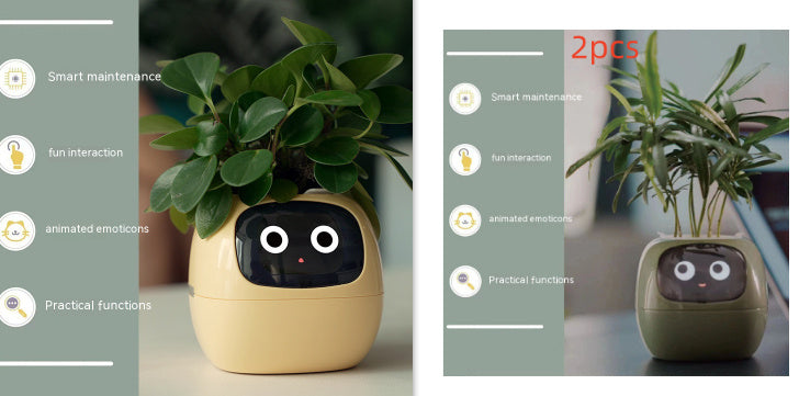 Smart Plant Buddy with Endless Expressions and AI-Powered Care