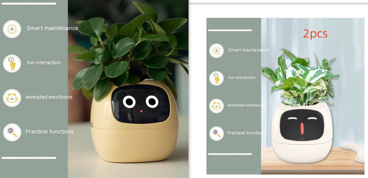 Smart Plant Buddy with Endless Expressions and AI-Powered Care