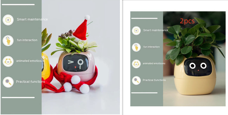 Smart Plant Buddy with Endless Expressions and AI-Powered Care